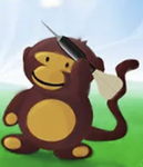 Monkey eating a banana :D