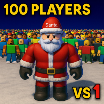100 Players vs 1 Santa Clause