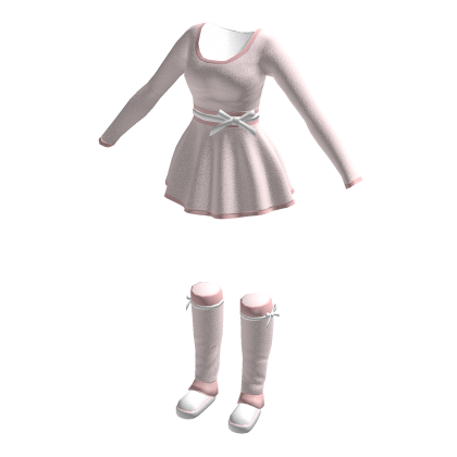 💗 Cute Pink Dress and Socks