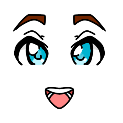 (Homemade) Anime Face? (Ibis Paint) Roblox decal