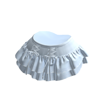 Pastel Blue Ruffle Skirt