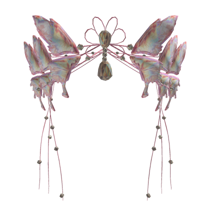 Pink Fairy Butterfly Goddess Tiara