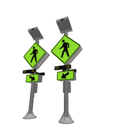 Uncontrolable Crosswalk Signs
