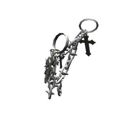 Right Waist Chains w/ Crosses › Silver thumbnail