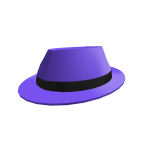 Purple Shiny Fedora