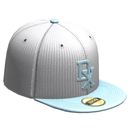 BlueFitted Backwards Cap Hat Roblox item