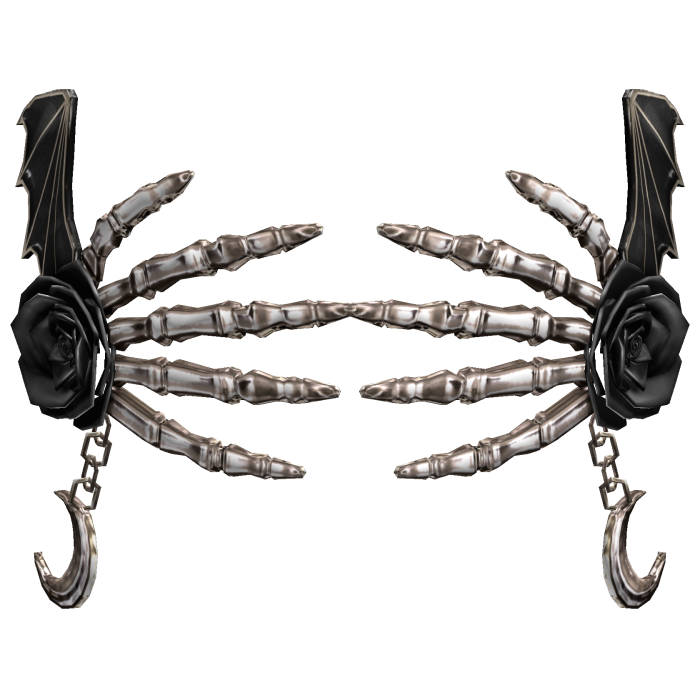 Skeleton Rose Hands Mask