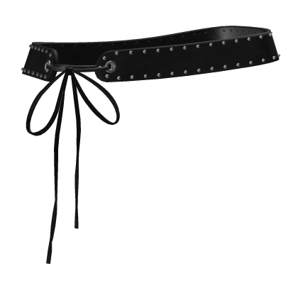 [3.0] Y2K Studded Black Leather Belt