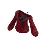 Off Shoulder Oversized Hoodie Red