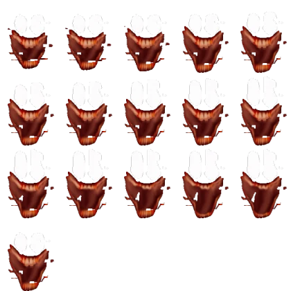 Shocker screaming sprite sheet