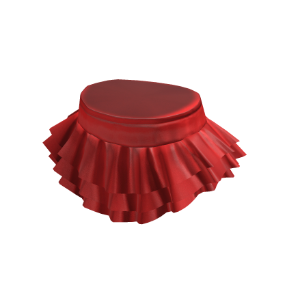 Leather Red Ruffle Mni Skirt thumbnail