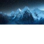 The icy mountains