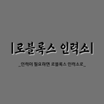 로블록스 인력소