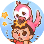 Flamingo best friends