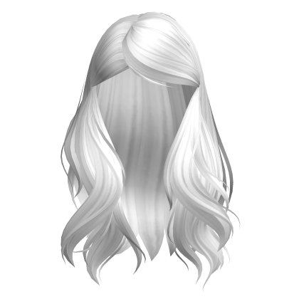 Soft Wavy Long Hair (White) Roblox item