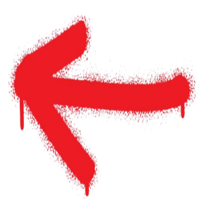 red graffiti arrow Roblox decal