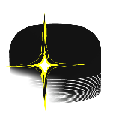 Animated Yellow Eye Glare Shadow Head Roblox item