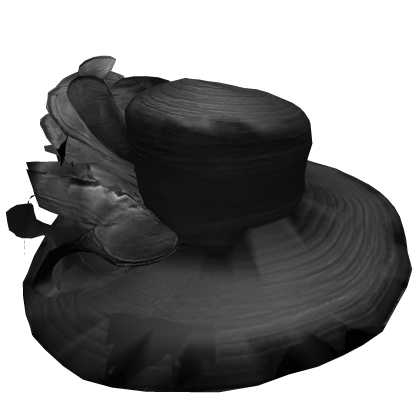 Black Gothic Straw Hat Roblox item