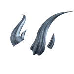 Blue Metallic Ethereal Horns
