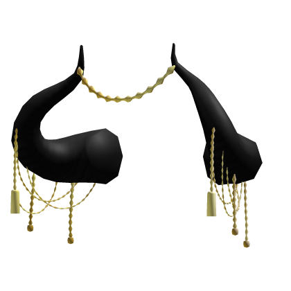 Black Gold Horns Jewelled Emo Goth Spiked Roblox item