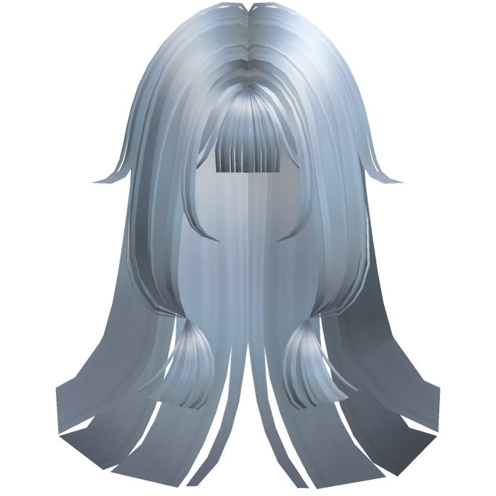 Soft Anime Straight Hime Hair (Sky Blue)