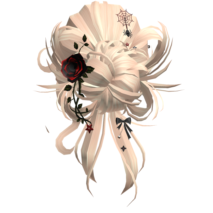 Gothic Messy Rose Thorn Bun (Blonde)