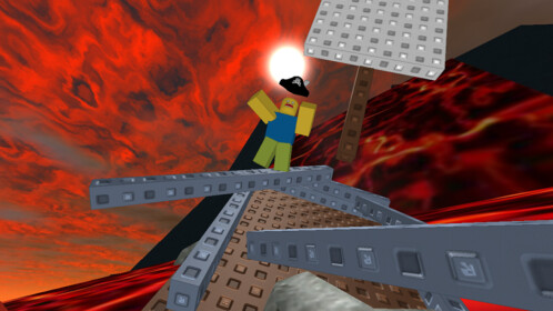 Build A Boat And Sail Down The Lava River! | Play on Roblox