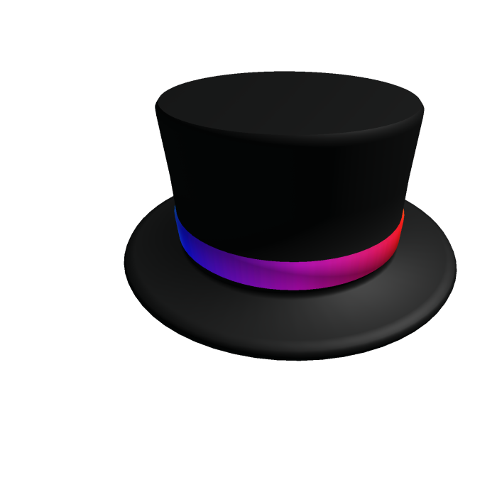 Rainbow Band Top Hat