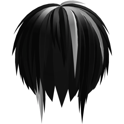 black/white scene emo vkei hair thumbnail