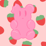 -strawberry gummys-