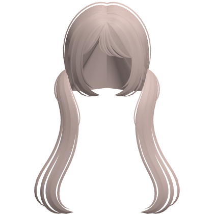 ♡ Cute Soft Princess Low Pigtails in Light Milktea