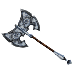 Ghostly Celestial Battle Axe