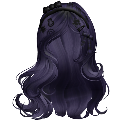 ♡ Silky Waves w/ Bunny Charms (Purple) Roblox item