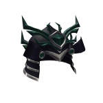 Purple & Teal Crystal Samurai Helmet