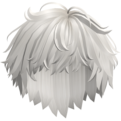 Cool Messy Anime Boy Hair (White) Roblox item