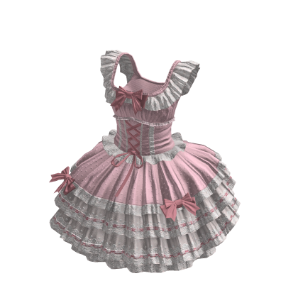 Pink Princess Bow Dress thumbnail