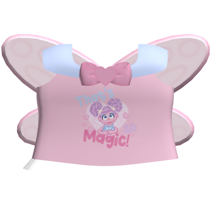 Cute Magical Girl Abby Elmo Top w/ Wings Roblox item