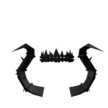 Black Dark Void Gothic Devil Spike Horns Crown V2