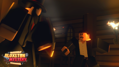 Roblox game thumbnail: Bloxston Mystery