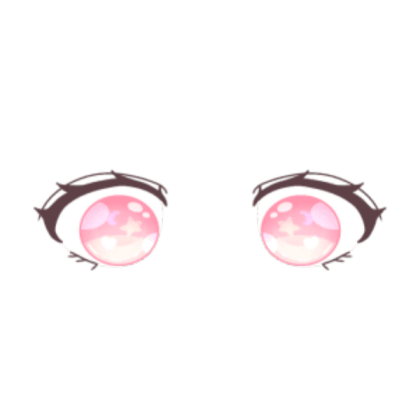 Pink chibi eyes Roblox decal