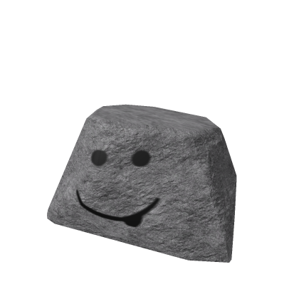 Rock with silly face