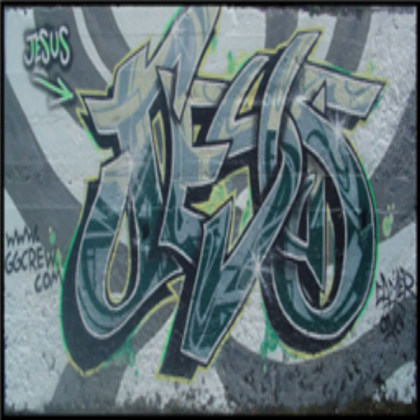 Jesus poster graffiti tag Roblox decal