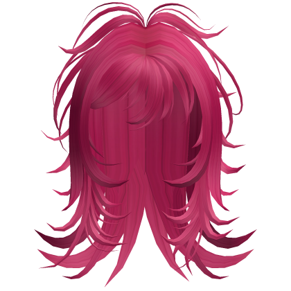 Emo Shaggy Layered Hair (Hot Pink)