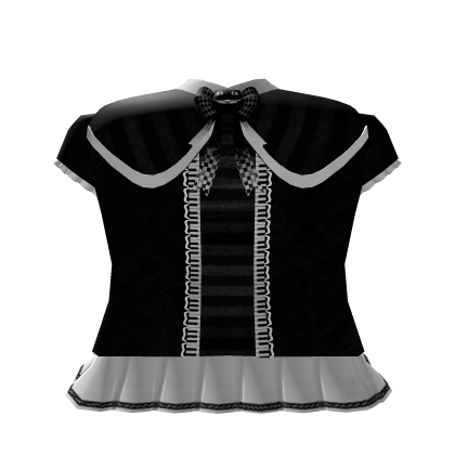 cheshire wonderland ੭ black & white gothic dress