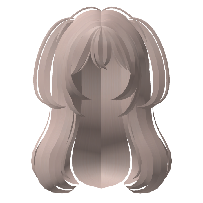 . ‿ ♡ cute messy anime pigtail long hair milktea