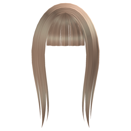 Matching Bangs For Soft Low Curled Pigtails Blonde Roblox item