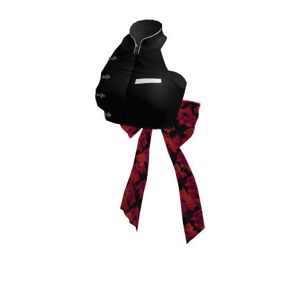 ✧♡✧ Black Martial Arts Bow Crop Top