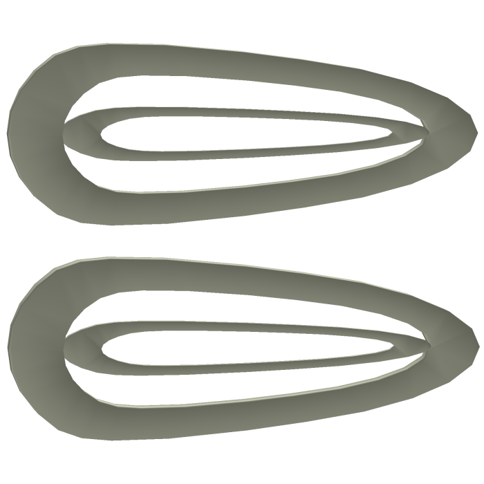 Green Hair Clips