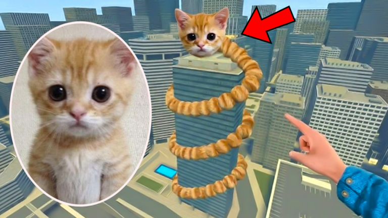 🐱 Scary AY MI GATITO Tower Go Up 🎵 screenshot 1