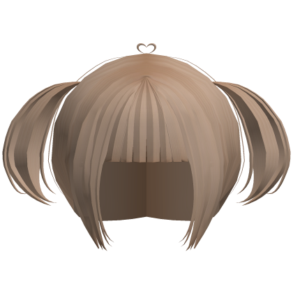୨୧ ‿ ♡ ⸝⸝ cutest brat pigtails in milk tea .ᐟ Roblox item